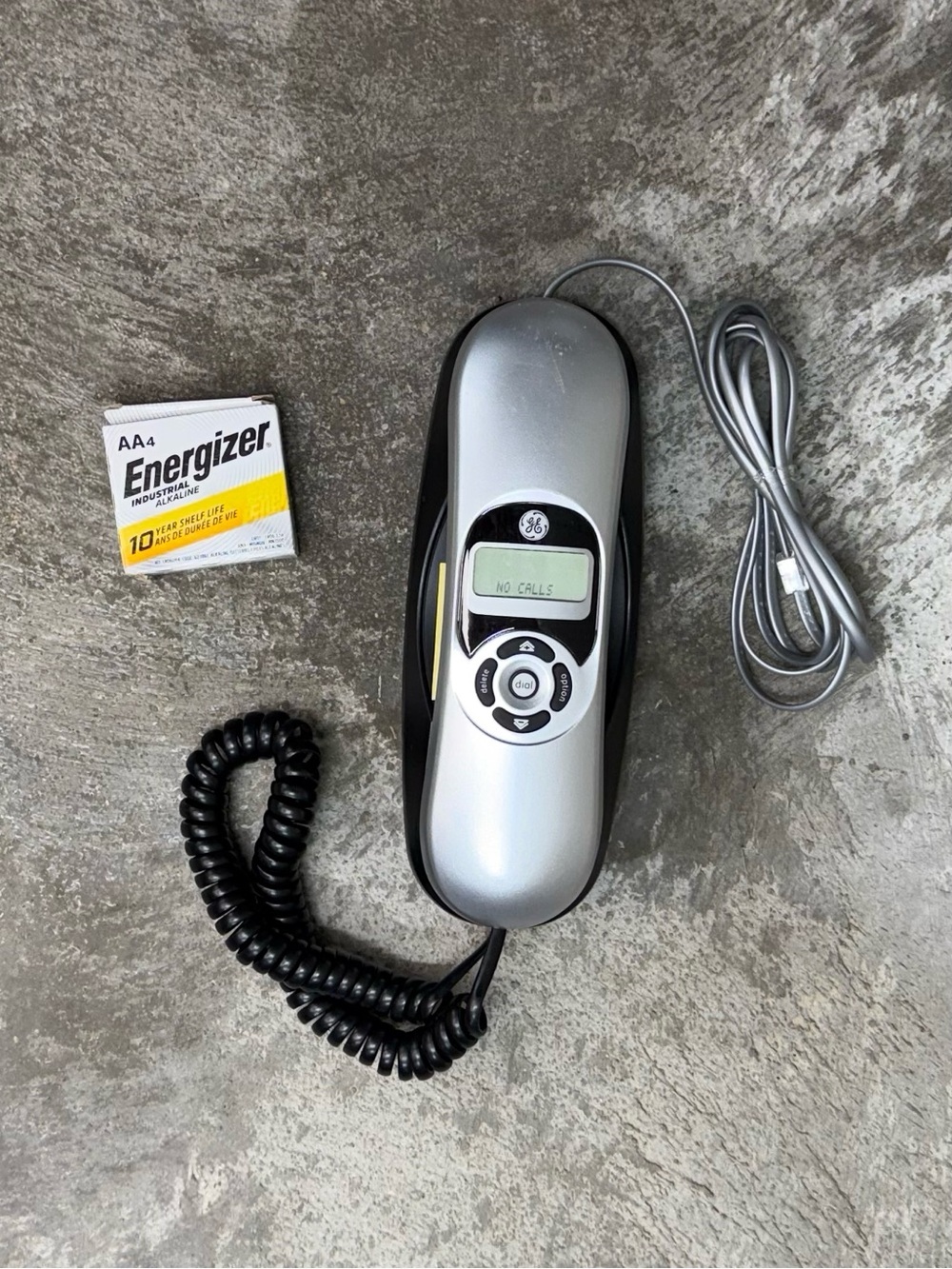 GE Slimline Corded Landline Telephone Caller ID Wall Desk Phone